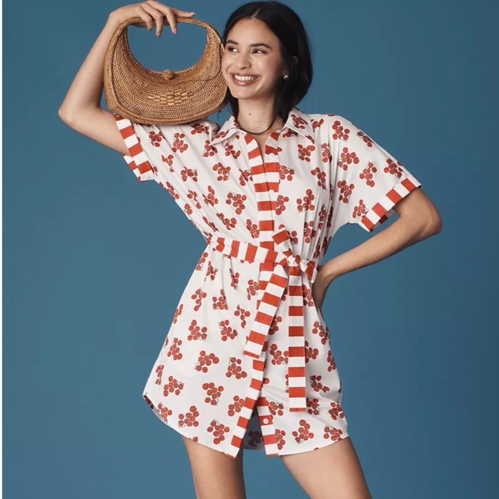 Rachel Antonoff Jenny Mini Shirt Dress XL NWT